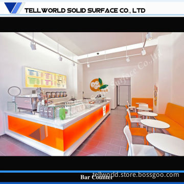Acrylic Solid Surface Bar Counter with LED